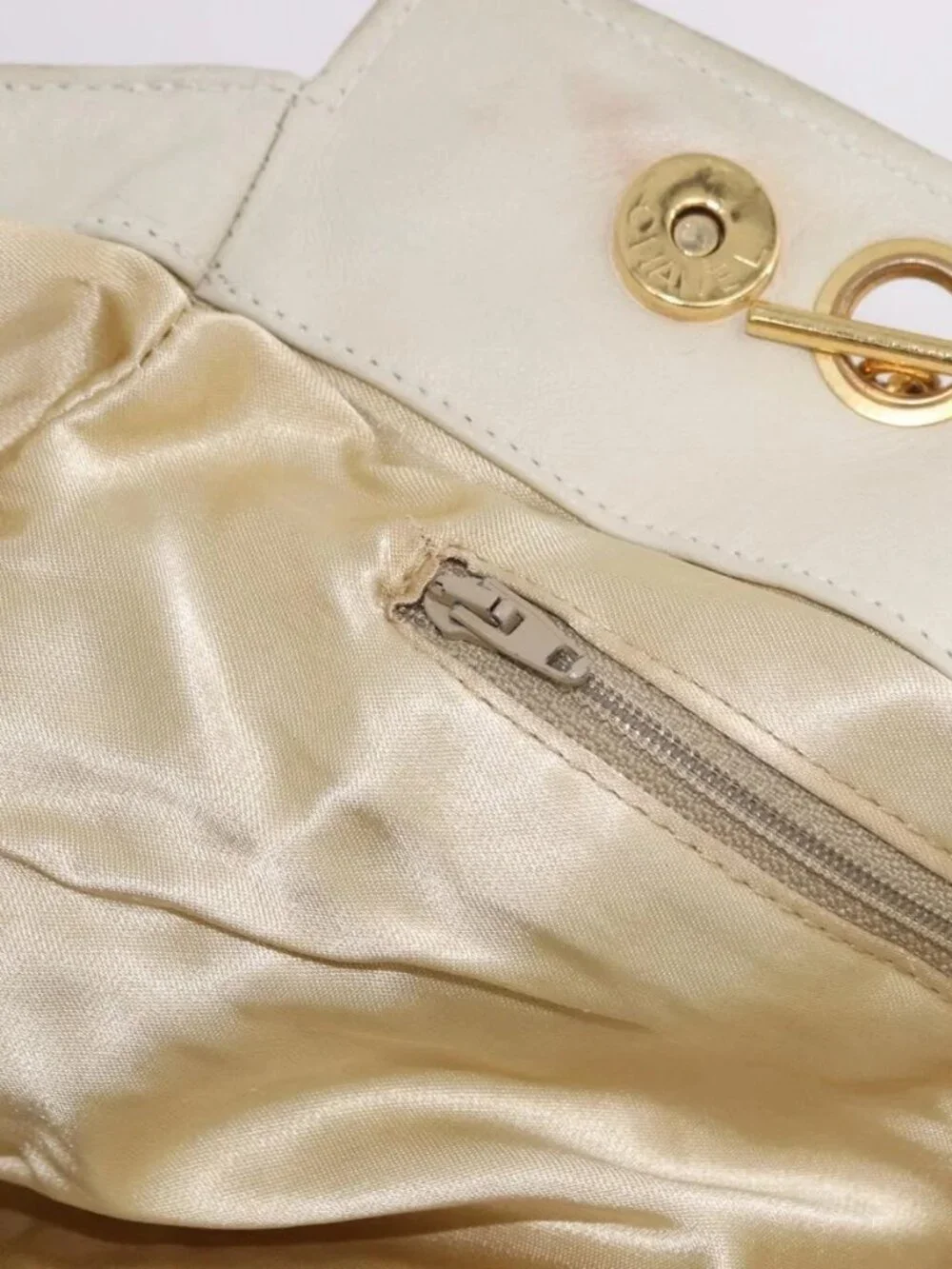 CHANEL Matelasse Shoulder Bag Canvas Pink Gold CC Auth 189308